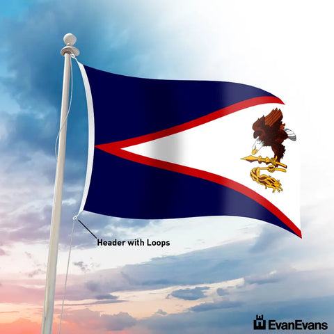 American Samoa flag header with loops