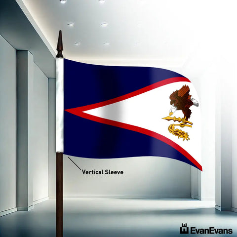American Samoa flag vertical sleeve