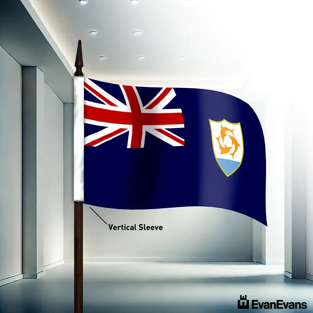 Anguilla flag vertical sleeve
