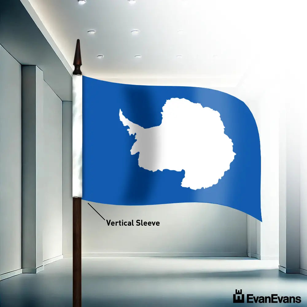 Antarctica flag vertical sleeve