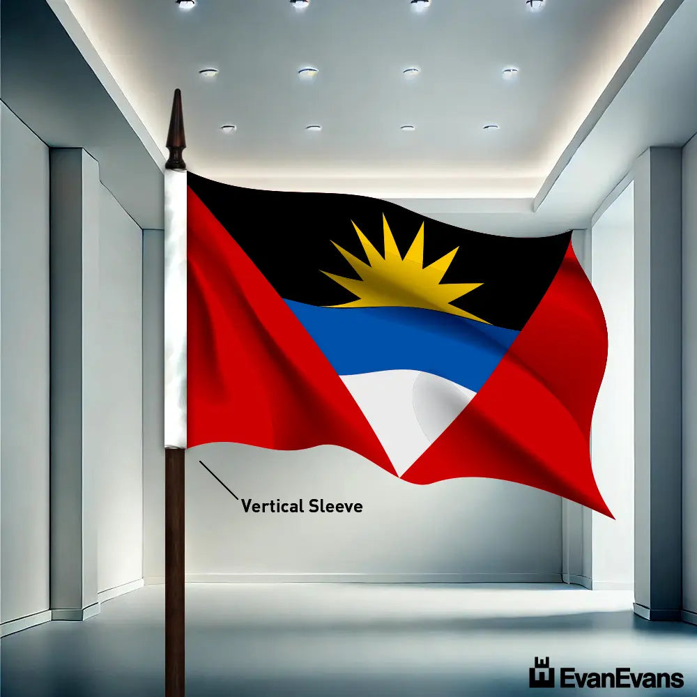 Antigua and Barbudaflag vertical sleeve evan evans