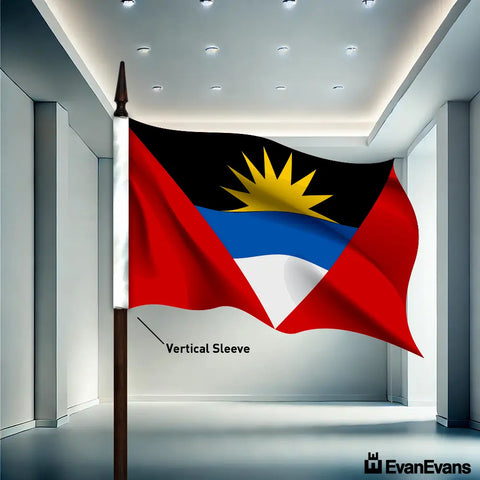 Antigua and Barbudaflag vertical sleeve evan evans