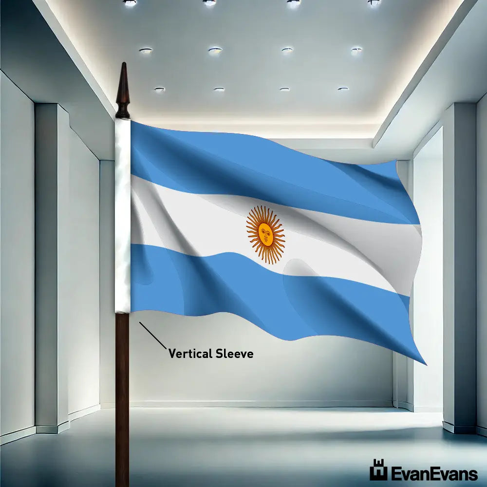 Argentina flag vertical sleeve
