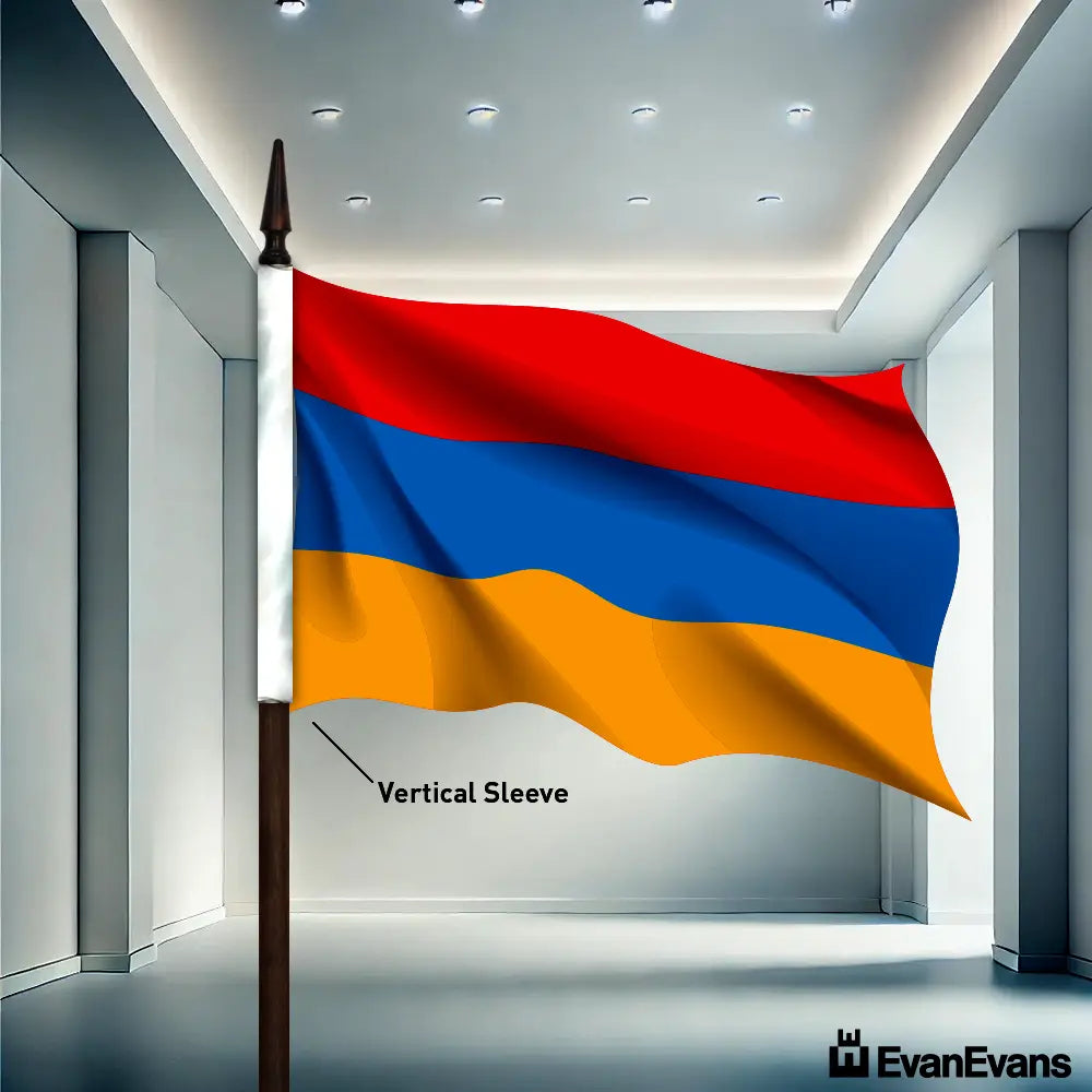Armenia flag vertical sleeve