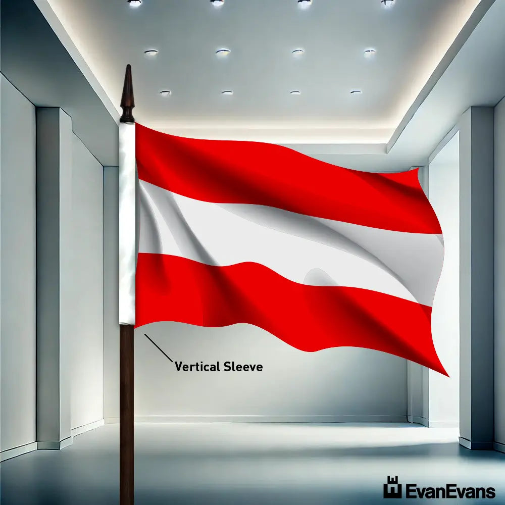 Austria flag vertical sleeve