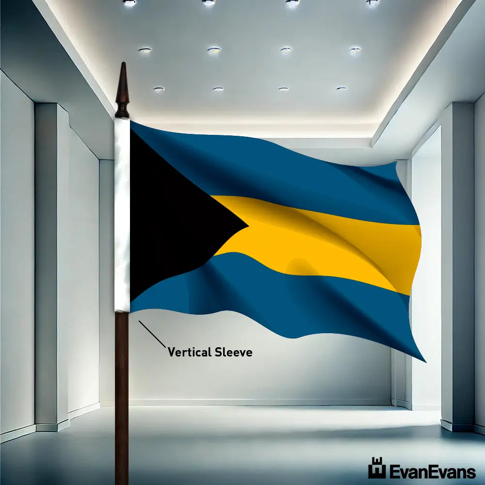 Bahamas flag vertical sleeve