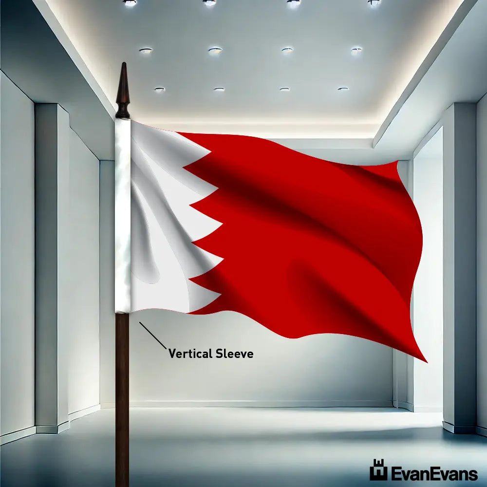 Bahrain flag vertical sleeve