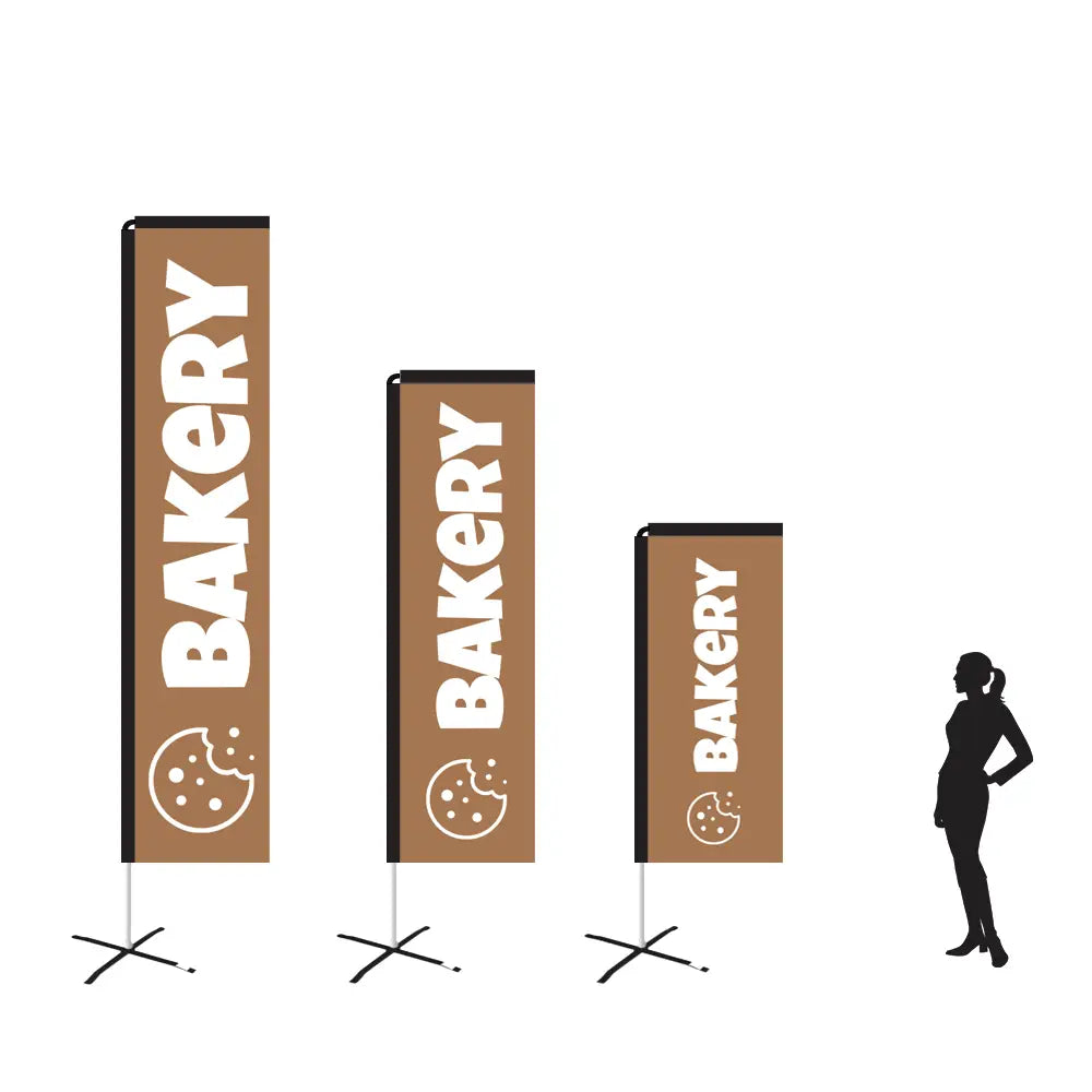 Bakery Light Brown Rectangle Flag