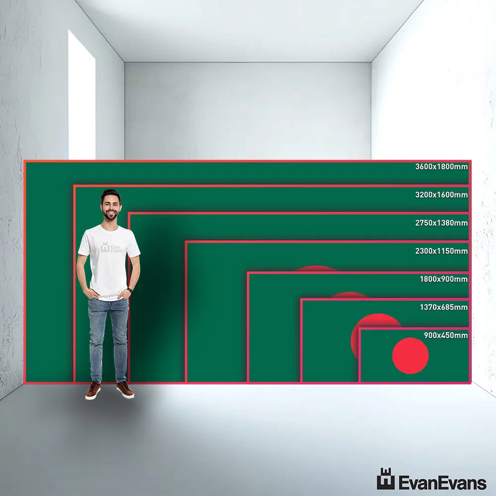Bangladesh flag size guide comparison
