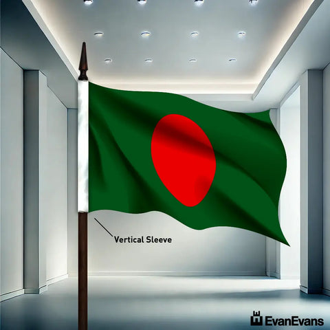 Bangladesh flag vertical sleeve