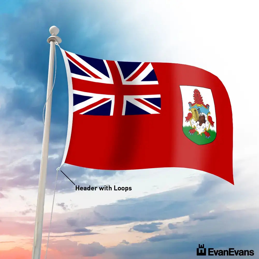 Bermuda flag header with loops