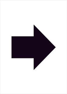 Black Right Arrow Construction Sign