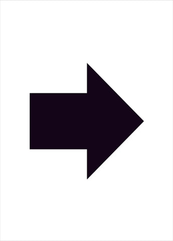 Black Right Arrow Construction Sign