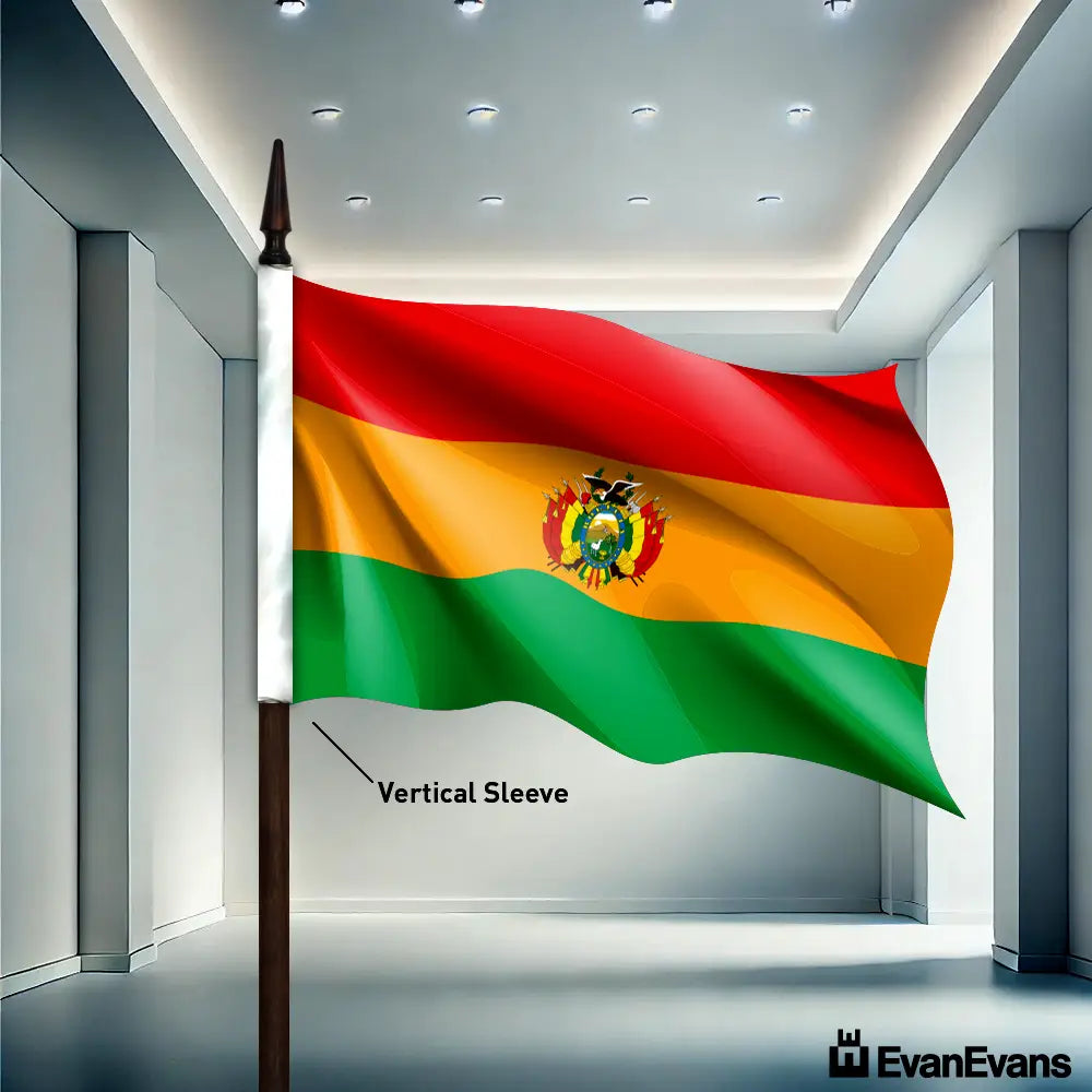 Bolivia flag vertical sleeve