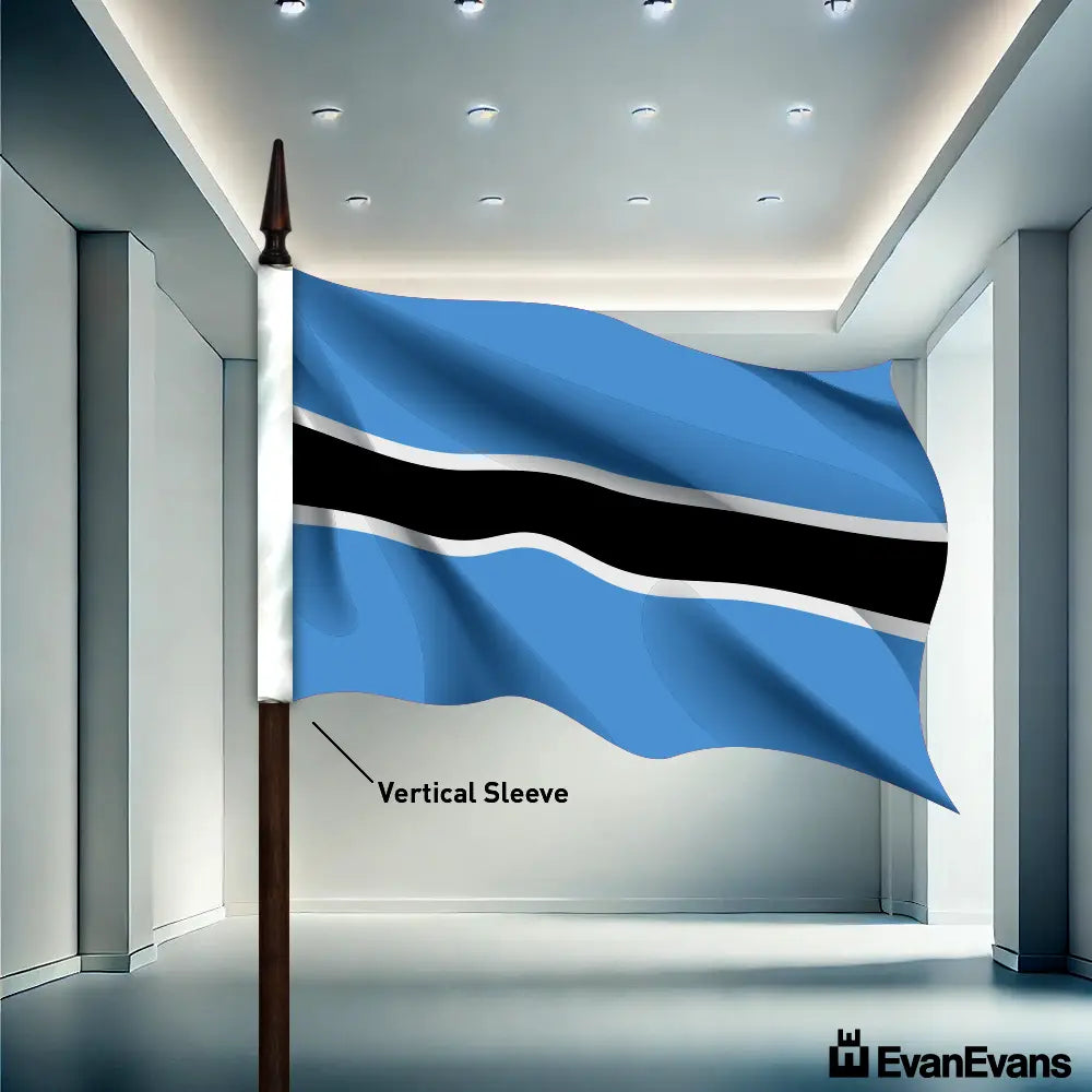 Botsawana flag vertical sleeve