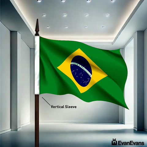 Brazil flag vertical sleeve
