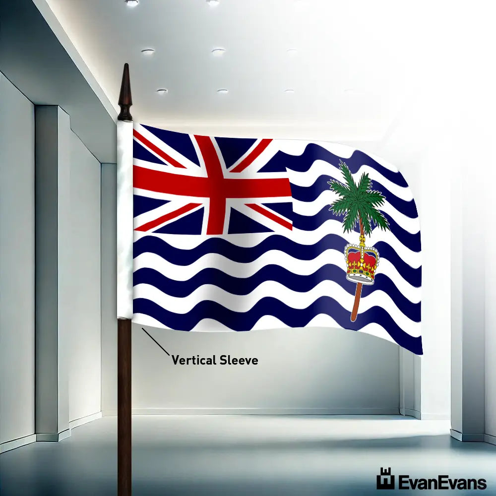 British Indian Ocean Territory flag vertical sleeve