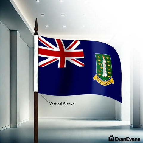 British Virgin Islands flag vertical sleeve