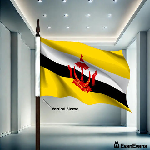 Brunei flag vertical sleeve