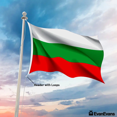 Bulgaria flag header with loops