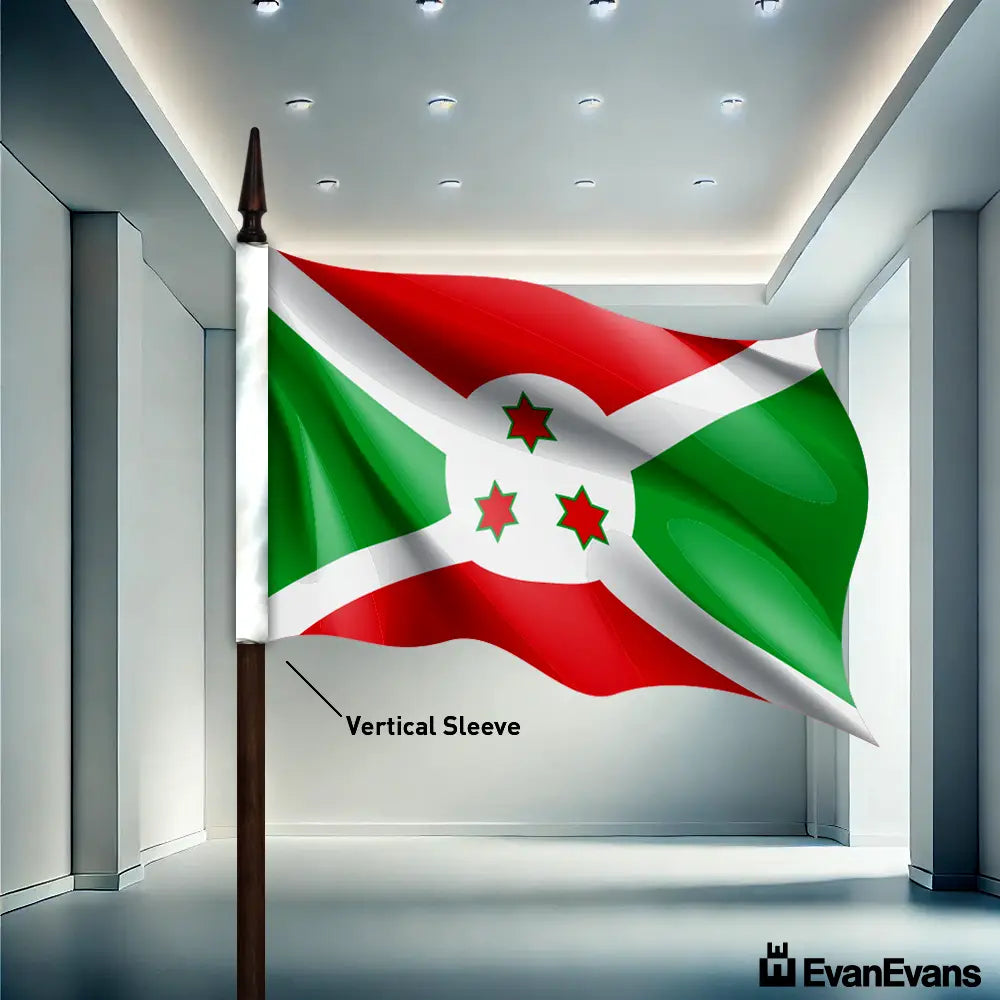 Burundi flag vertical sleeve