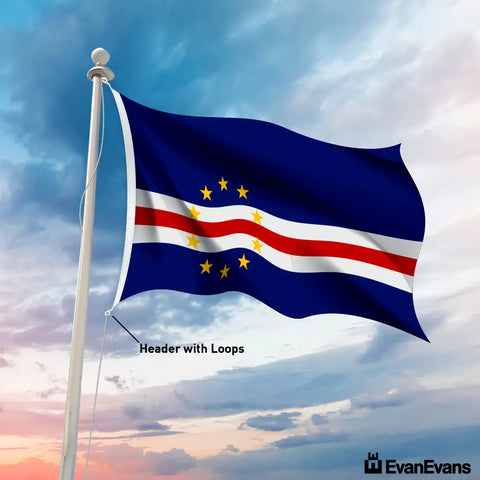 Cabo Verde flag header with loops
