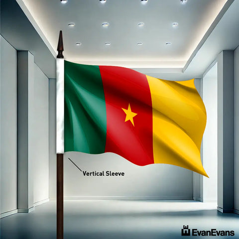 Cameroon flag vertical sleeve