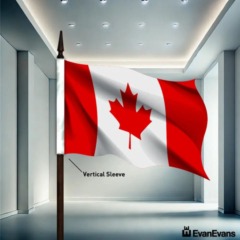 Canada flag vertical sleeve
