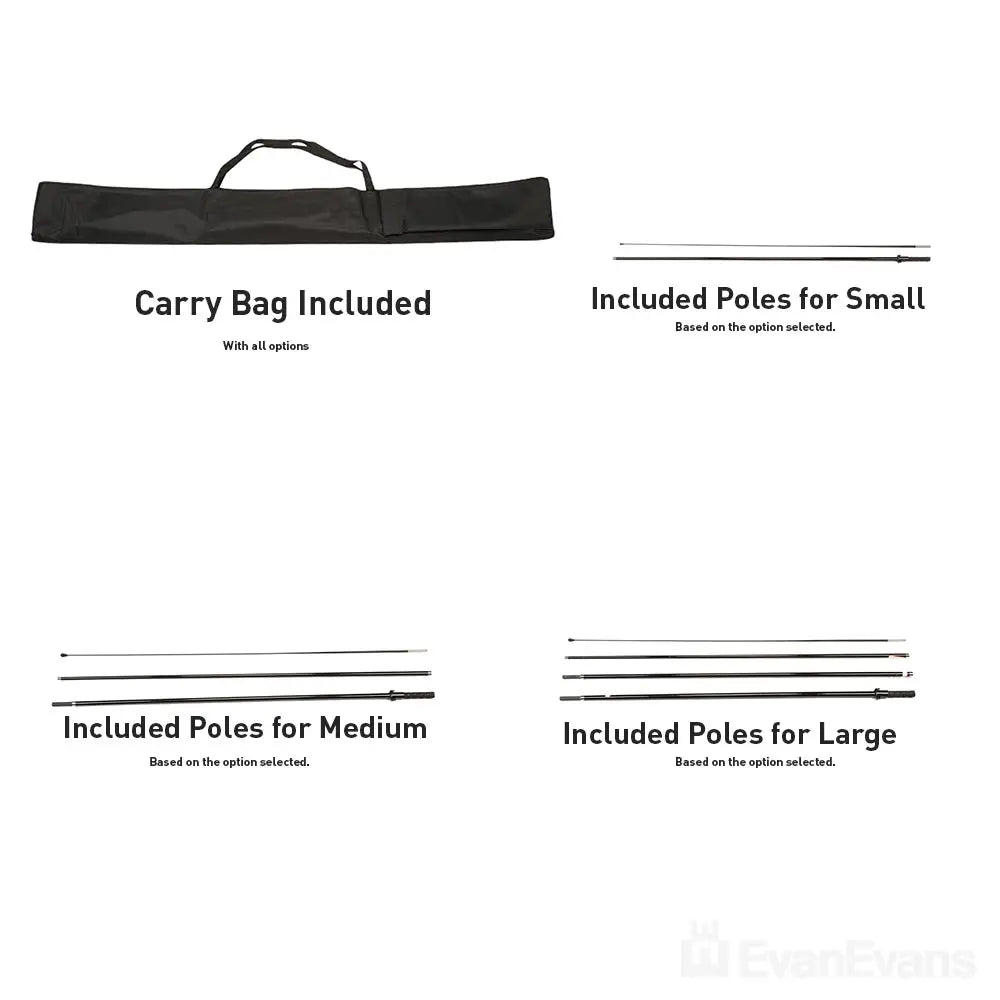 Carry Bag and Poles Included for Portable Flags