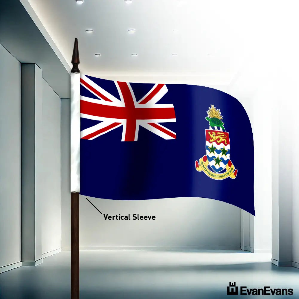 Cayman islands flag vertical sleeve