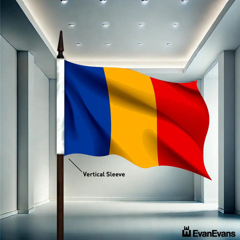 Chad flag vertical sleeve