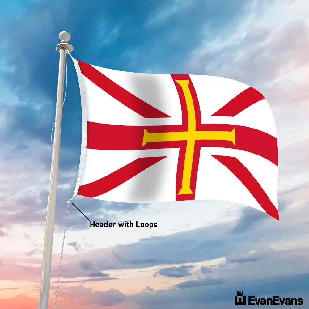 Channel Islands flag header with loops