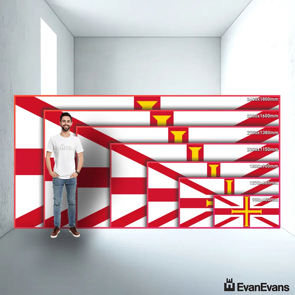 Channel Islands flag size guide comparison