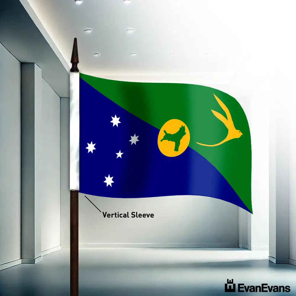 Christmas Island flag vertical sleeve