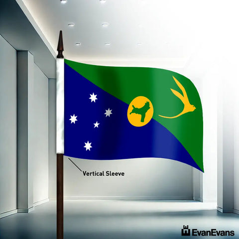 Christmas Island flag vertical sleeve