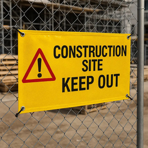 Construction Site Keep out Reflective Signage