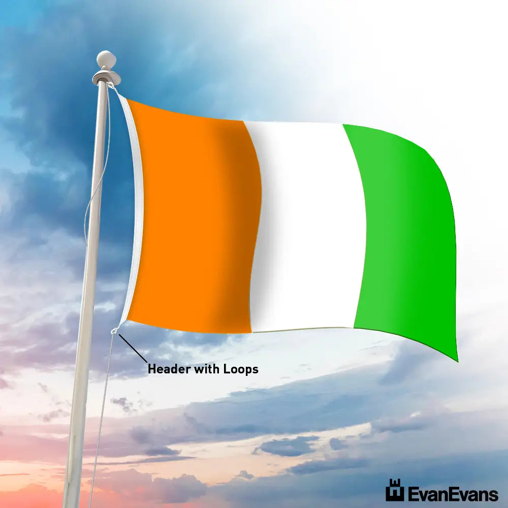 Côte d'Ivoire flag header with loops