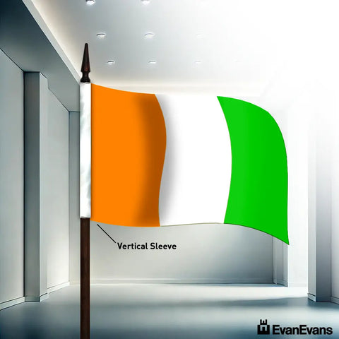 Côte d'Ivoire flag vertical sleeve
