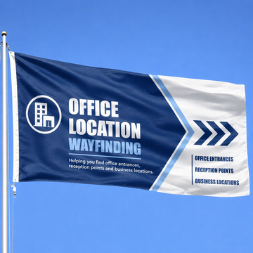 Custom Flag – Office Location Wayfinding