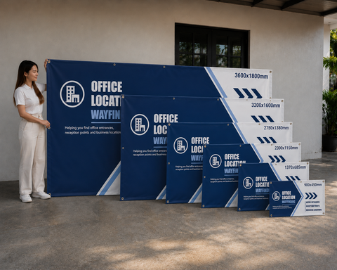 Custom Flag – Office Location Wayfinding