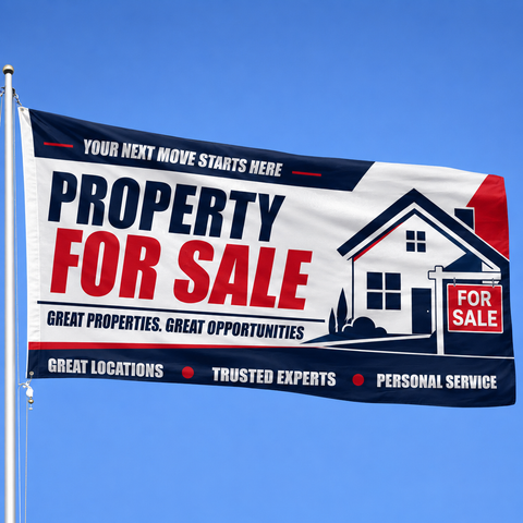 Custom Flag – Property Sale Promotion