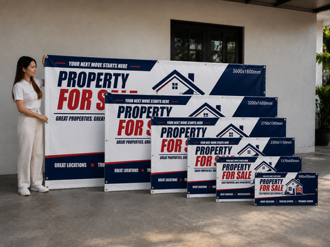Custom Flag – Property Sale Promotion