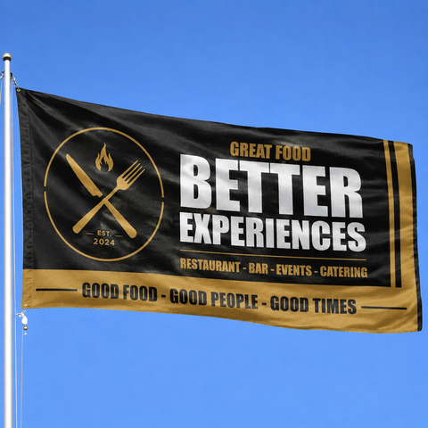 Custom Flag – Restaurant Branding Flags