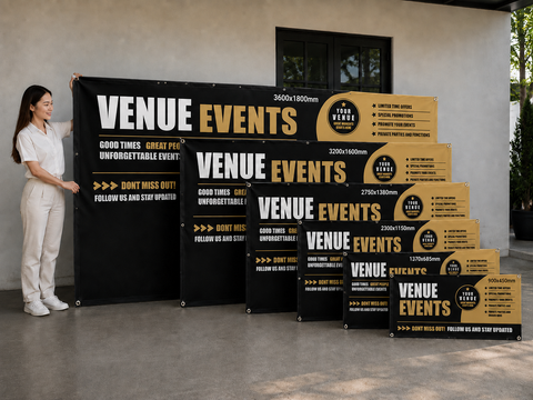 Custom Flag – Venue Event Advertising