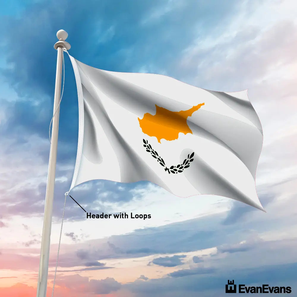 Cyprus flag header with loops
