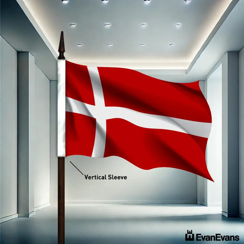 Denmark flag vertical sleeve