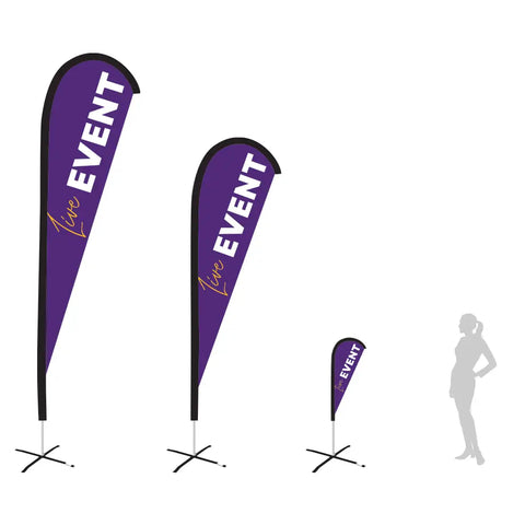 EVENT PURPLE teardrop flag