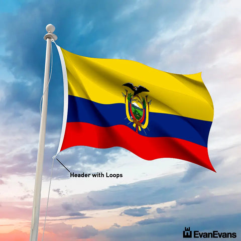 Ecuador flag header with loops