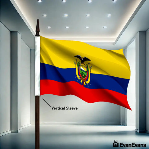Ecuador flag vertical sleeve