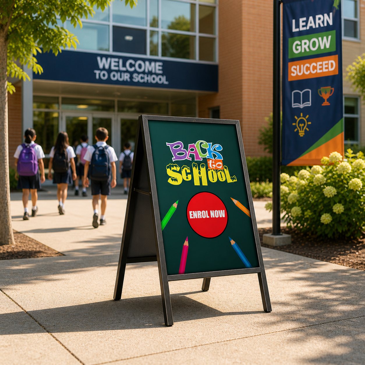 School A-Frame Signage